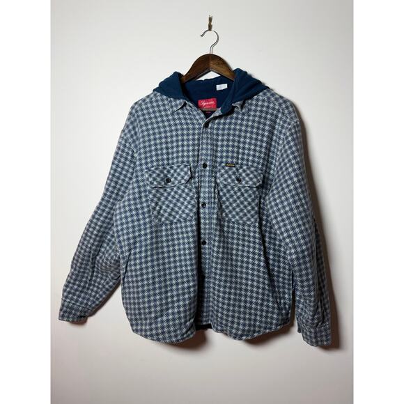 Supreme | Jackets & Coats | Supreme Houndstooth Flannel Hooded